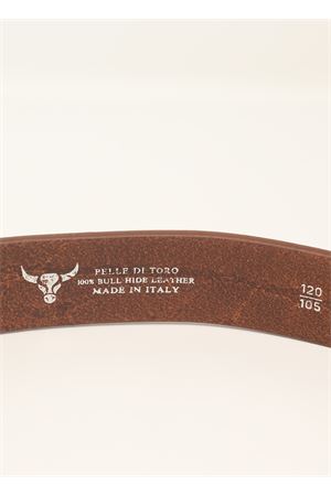 Cintura unisex in pelle martellata marrone Da Costanzo | CINTURAMARTMARRONE